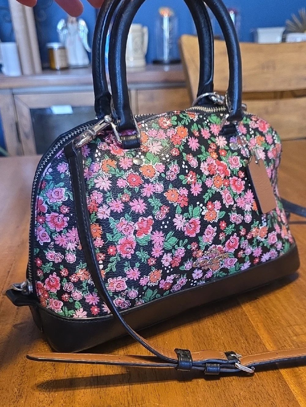 Coach Posey Cluster Floral Print Coated Canvas Sierra Satchel